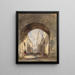 Street scene in Calais - John Scarlett Davis — framed artwork on a wall