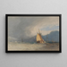 Bateaux au large, tempête approchant - John Sell Cotman — framed artwork on a wall