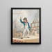 Caricature of a sailor - John Sell Cotman — framed artwork on a wall