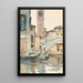 Un puente y un campanario Venecia - John Singer Sargent — cuadro enmarcado en la pared