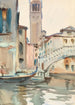 Un puente y un campanario Venecia - John Singer Sargent — vista de la obra