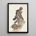 A statue in Rome - John Singer Sargent — framed artwork on a wall