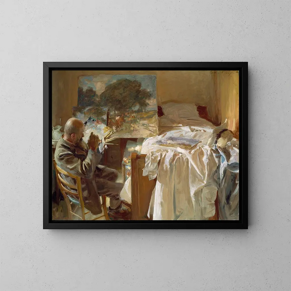 Un artiste dans son atelier - John Singer Sargent — framed artwork on a wall