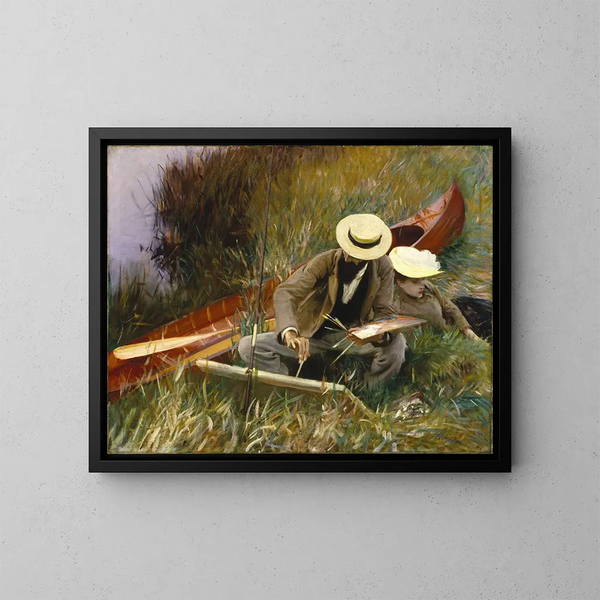 An outdoor study - John Singer Sargent — framed artwork on a wall