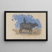 Boy on Water Buffalo - John Singer Sargent — framed artwork on a wall
