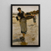 Woman from Brittany with a basket Sketch for Oyster Gatherers of Cancale - John Singer Sargent — framed artwork on a wall