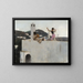 Girl of Capri on a Roof - John Singer Sargent — framed artwork on a wall