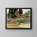 Cypress at Lake Garda in San Vigilio - John Singer Sargent — framed artwork on a wall