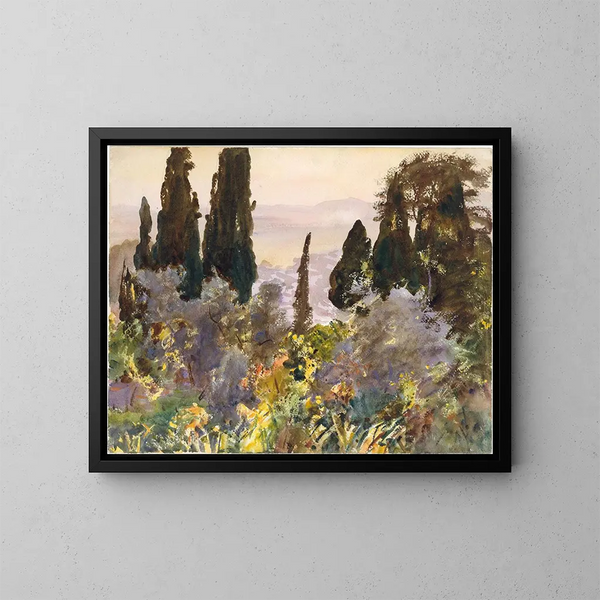 Granada - John Singer Sargent — cuadro enmarcado en la pared
