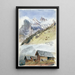 Gspaltenhorn Mürren - John Singer Sargent — cuadro enmarcado en la pared