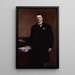 Joseph Joe Chamberlain - John Singer Sargent — cuadro enmarcado en la pared