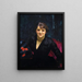 Madame Errazuriz ou La Dame en noir - John Singer Sargent — cuadro enmarcado en la pared