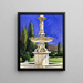 Marble Fountain Painting in Italy - John Singer Sargent — framed artwork on a wall
