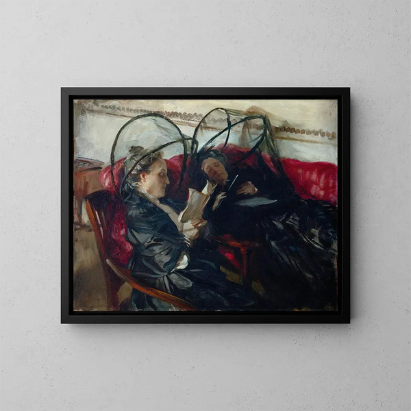 Mosquiteras - John Singer Sargent — cuadro enmarcado en la pared