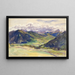 Valle abierta, Dolomitas - John Singer Sargent — cuadro enmarcado en la pared