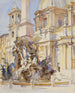 Piazza Navona Roma - John Singer Sargent — vista de la obra