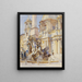 Piazza Navona Roma - John Singer Sargent — cuadro enmarcado en la pared