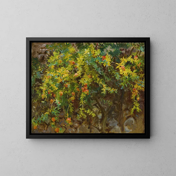 Granadas en Mallorca - John Singer Sargent — cuadro enmarcado en la pared