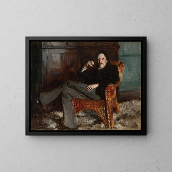 Robert Louis Stevenson - John Singer Sargent — cuadro enmarcado en la pared