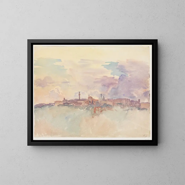 Siena Painting - John Singer Sargent — framed artwork on a wall