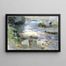Arroyo y rocas - John Singer Sargent — cuadro enmarcado en la pared