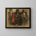 Study for seated musicians for El Jaleo - John Singer Sargent — framed artwork on a wall