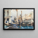 La Piazzetta avec Gondoles - John Singer Sargent — framed artwork on a wall