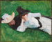 Two girls on a lawn - John Singer Sargent — artwork view
