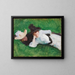 Two girls on a lawn - John Singer Sargent — framed artwork on a wall