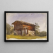 Tyrolean Sanctuary Painting - John Singer Sargent — framed artwork on a wall