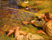 Val d'Aoste, un hombre pescando - John Singer Sargent — vista de la obra