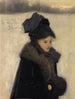 Woman with Furs - John Singer Sargent — artwork view