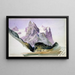 Wellhorn and Wetterhorn from Brünig back - John Singer Sargent — framed artwork on a wall