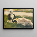 Woman with Parasol - John Singer Sargent — framed artwork on a wall