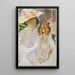 Woman with collie - John Singer Sargent — framed artwork on a wall