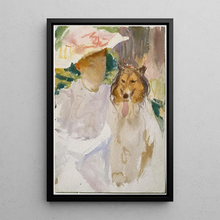 John Singer Sargent - Woman with Collie.webp