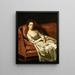 Retrato de una dama - John Singleton Copley — cuadro enmarcado en la pared