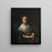 Portrait of Mrs. Ebenezer Austin - John Singleton Copley — framed artwork on a wall