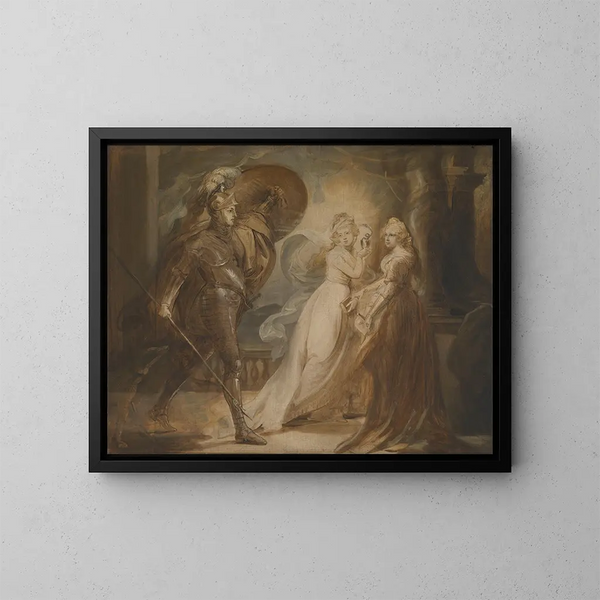 Estudio para el Caballero de la Cruz Roja - John Singleton Copley — cuadro enmarcado en la pared