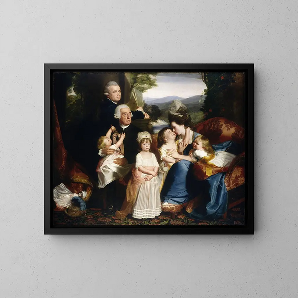 La familia Copley - John Singleton Copley — cuadro enmarcado en la pared