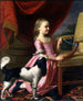 Young woman with a bird and a dog - John Singleton Copley — artwork view