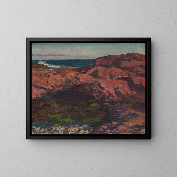 Tarde en Red Rocks - John Sloan — cuadro enmarcado en la pared