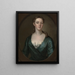 Retrato de mujer Judith Colman Bulfinch - John Smibert — cuadro enmarcado en la pared