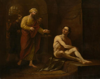 John Trumbull - I Was in Prison and Ye Came Unto Me Matthew 2536.webp