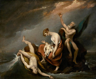 John Trumbull - The Last Family Who Perished in the Deluge Genesis 7424.webp