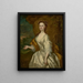 Retrato de Mlle Dorothy Long 1703–1758 - John Vanderbank — cuadro enmarcado en la pared
