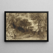 A clearing in a forest - John Varley — framed artwork on a wall