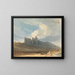 Castillo de Bamburgh, Northumberland - John Varley — cuadro enmarcado en la pared