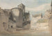 Entrada fortificada de una ciudad galesa, puerta Este de Caernarvon - John Varley — vista de la obra