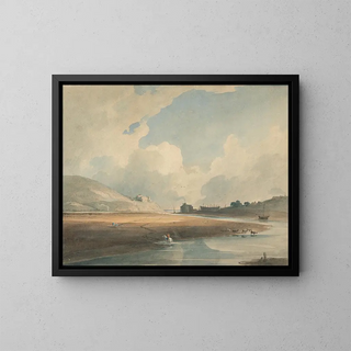 John Varley - Harlech Castle and Twgwyn Ferry.webp
